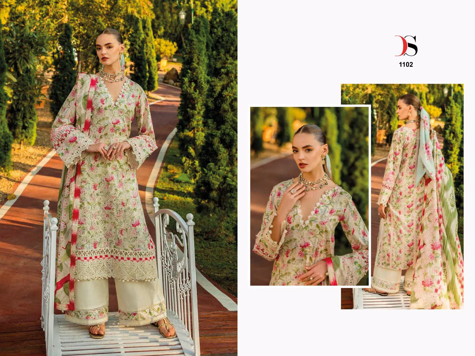 Elaf Chikankari Premium Lawn 26 By Deepsy Cotton Dupatta Pakistani Suits
